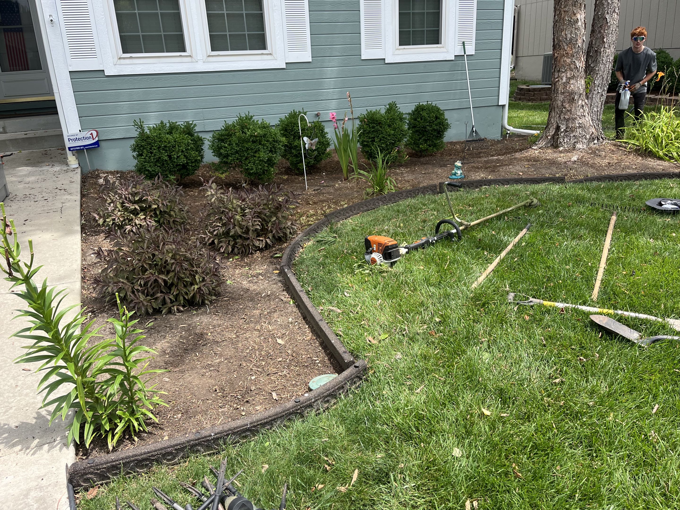 Before rock installation, photo 1