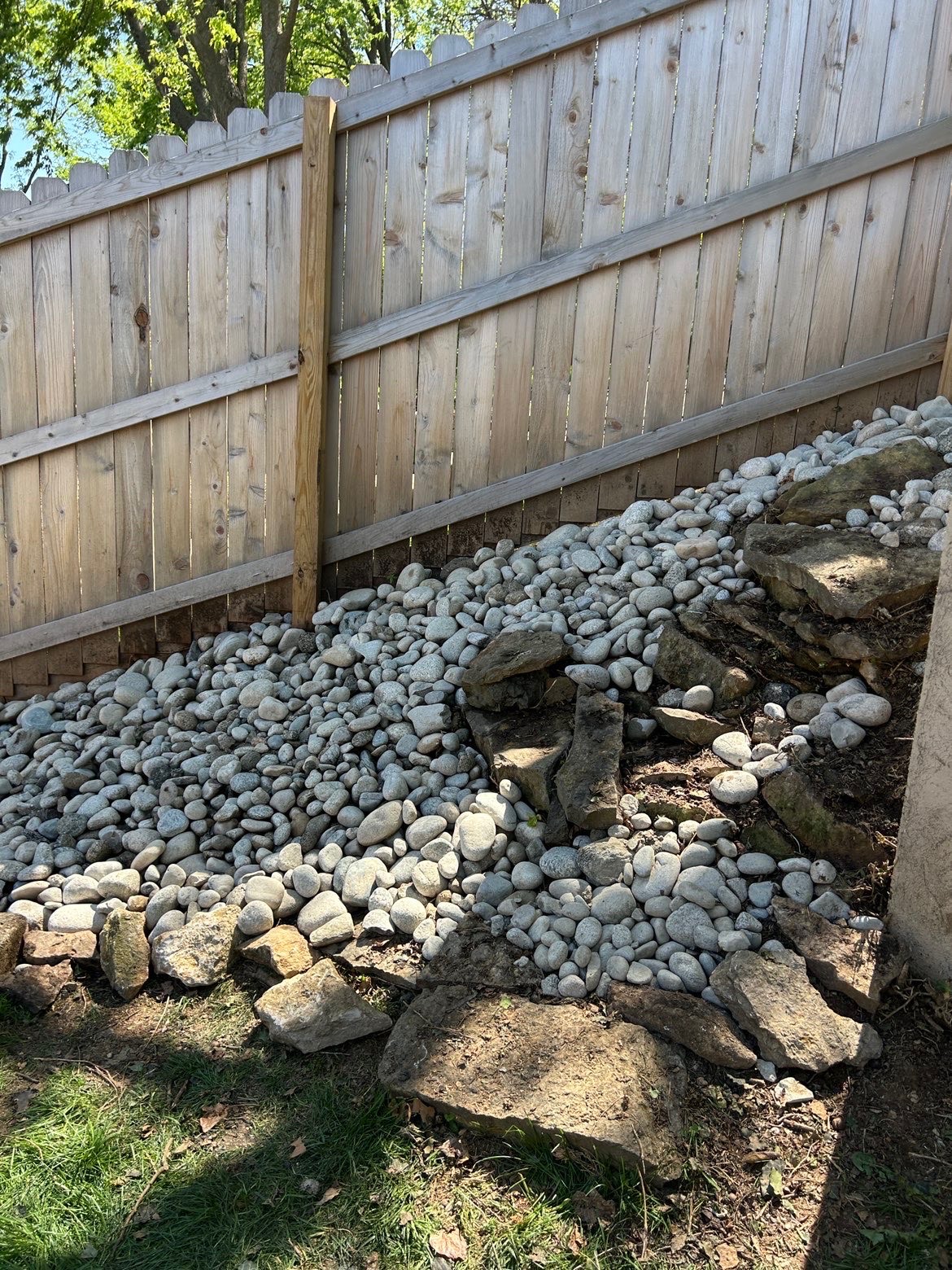 After rock installation, photo 4